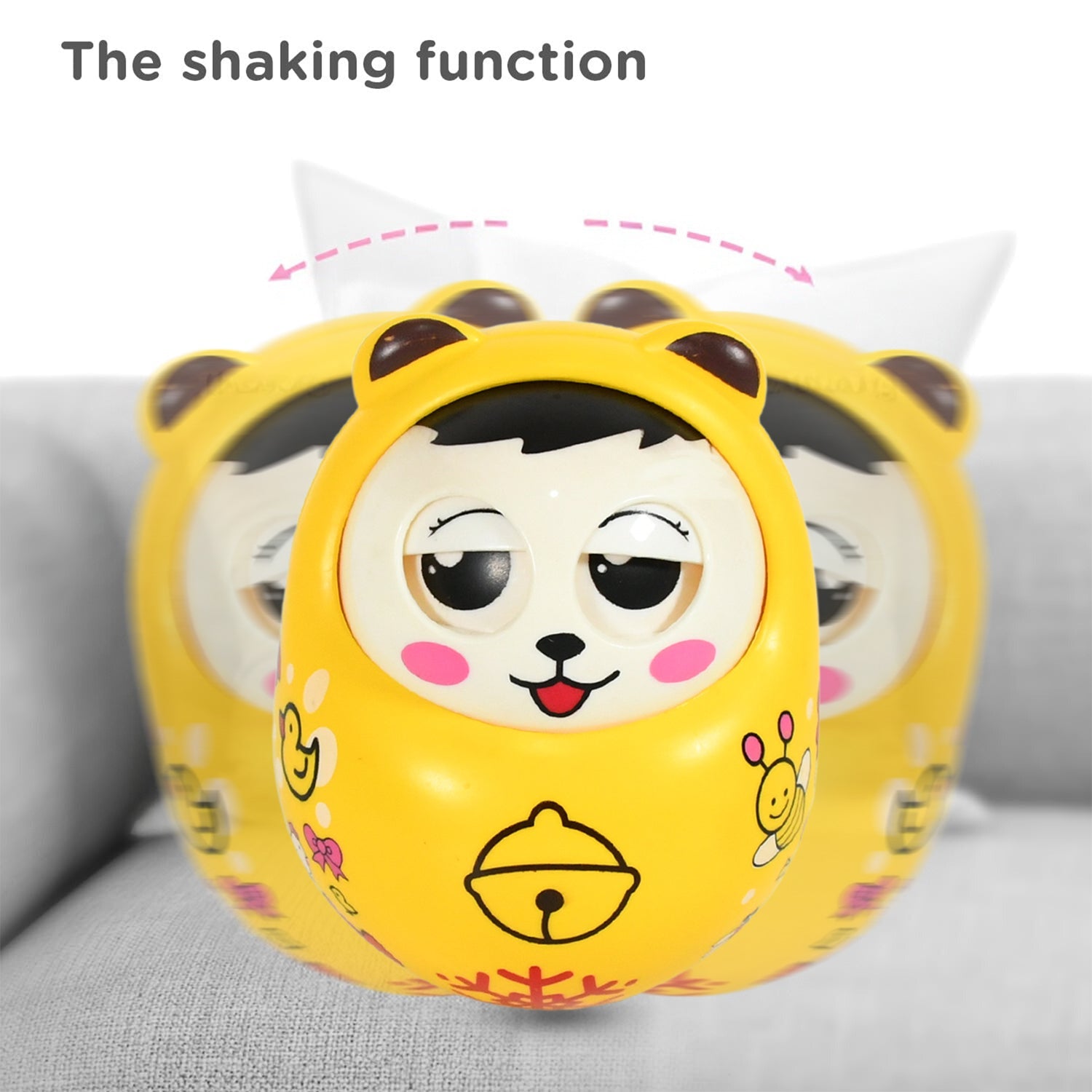 1935 Musical Roly Poly Toys for Baby | Push and Shake Wobbling Toy with Music | Tumbler Doll Toy for Babies | Sound Balancing Doll Toys for Baby Boys, Girls 8+ Months Multicolor (1 Pc) 1935 Musical Roly Poly Toys for Baby | Push and Shake Wobbling Toy with Music | Tumbler Doll Toy for Babies | Sound Balancing Doll Toys for Baby Boys, Girls 8+ Months Multicolor (1 Pc)
